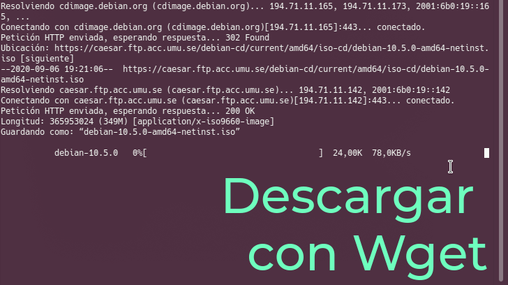 descargar desde terminal